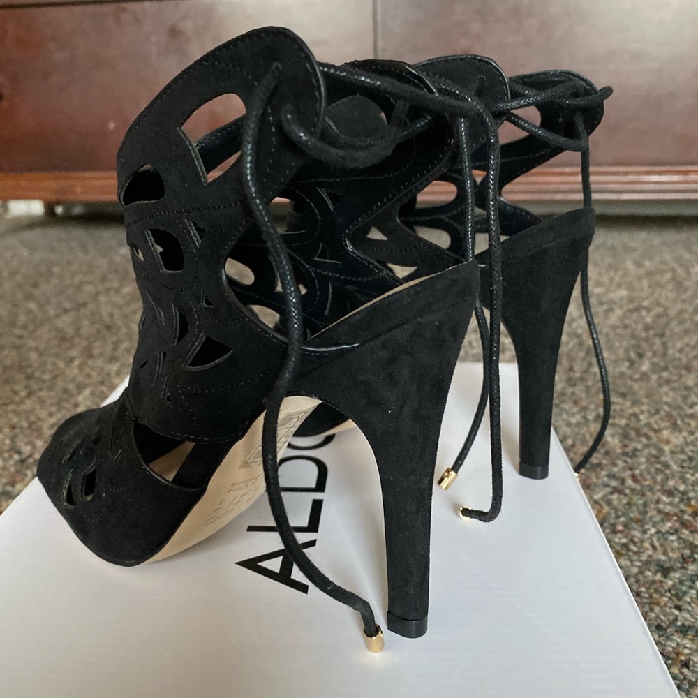 Aldo black suede heels - Picture 6 of 6